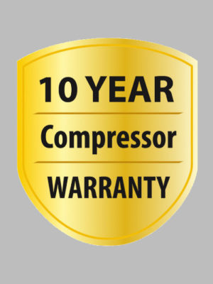 10 Years Compressor Warranty
